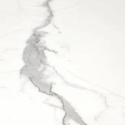 Garnero Arredamenti Tavoli Da Pranzo|Tavoli Allungabili-Tavolo allungabile 160/200cm moderno effetto marmo bianco nero Lennox