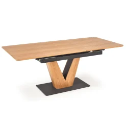 Garnero Arredamenti Tavoli Da Pranzo|Tavoli Allungabili-Tavolo allungabile 160/200cm moderno rovere nero Pescara