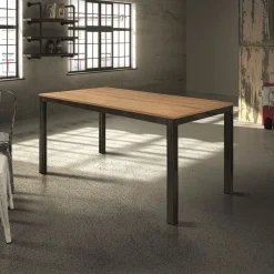 Garnero Arredamenti Tavoli In Legno|Tavoli Da Pranzo-Tavolo allungabile 160/220cm moderno rovere nero Henry Gihome®