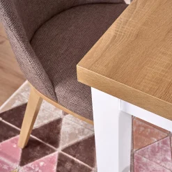 Garnero Arredamenti Tavoli In Legno|Tavoli Da Pranzo-Tavolo allungabile 140/220cm rettangolare rovere nodato bianco Ace Bianco - Rovere