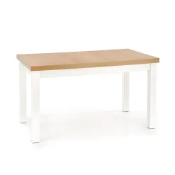 Garnero Arredamenti Tavoli In Legno|Tavoli Da Pranzo-Tavolo allungabile 140/220cm rettangolare rovere nodato bianco Ace Bianco - Rovere