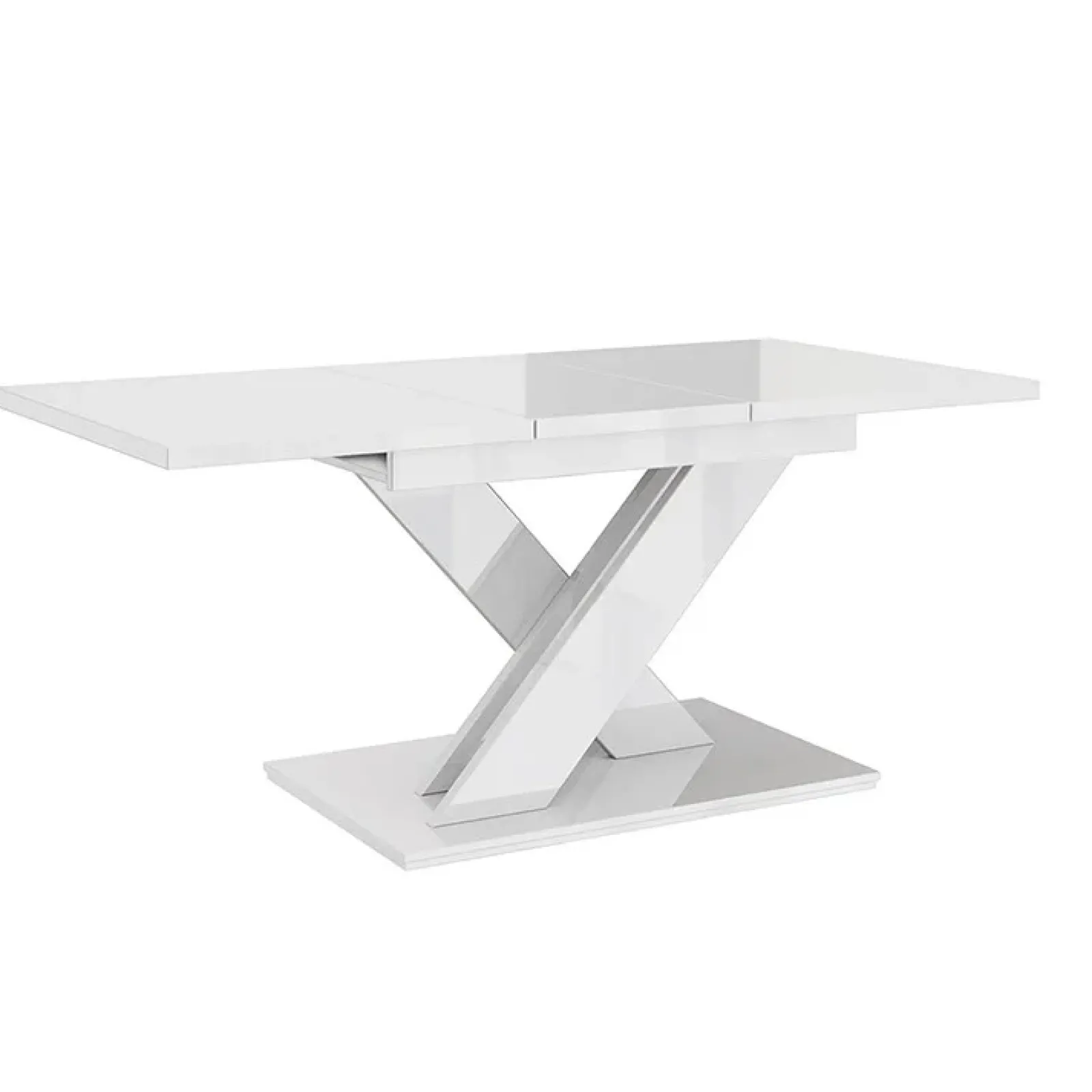 Garnero Arredamenti Tavoli Da Pranzo|Tavoli Allungabili-Tavolo allungabile 140/180cm rettangolare Ivonne Bianco Lucido