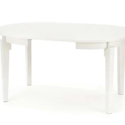 Garnero Arredamenti Tavoli Rotondi|Tavoli Da Pranzo-Tavolo allungabile 100/200cm rotondo moderno bianco Robin