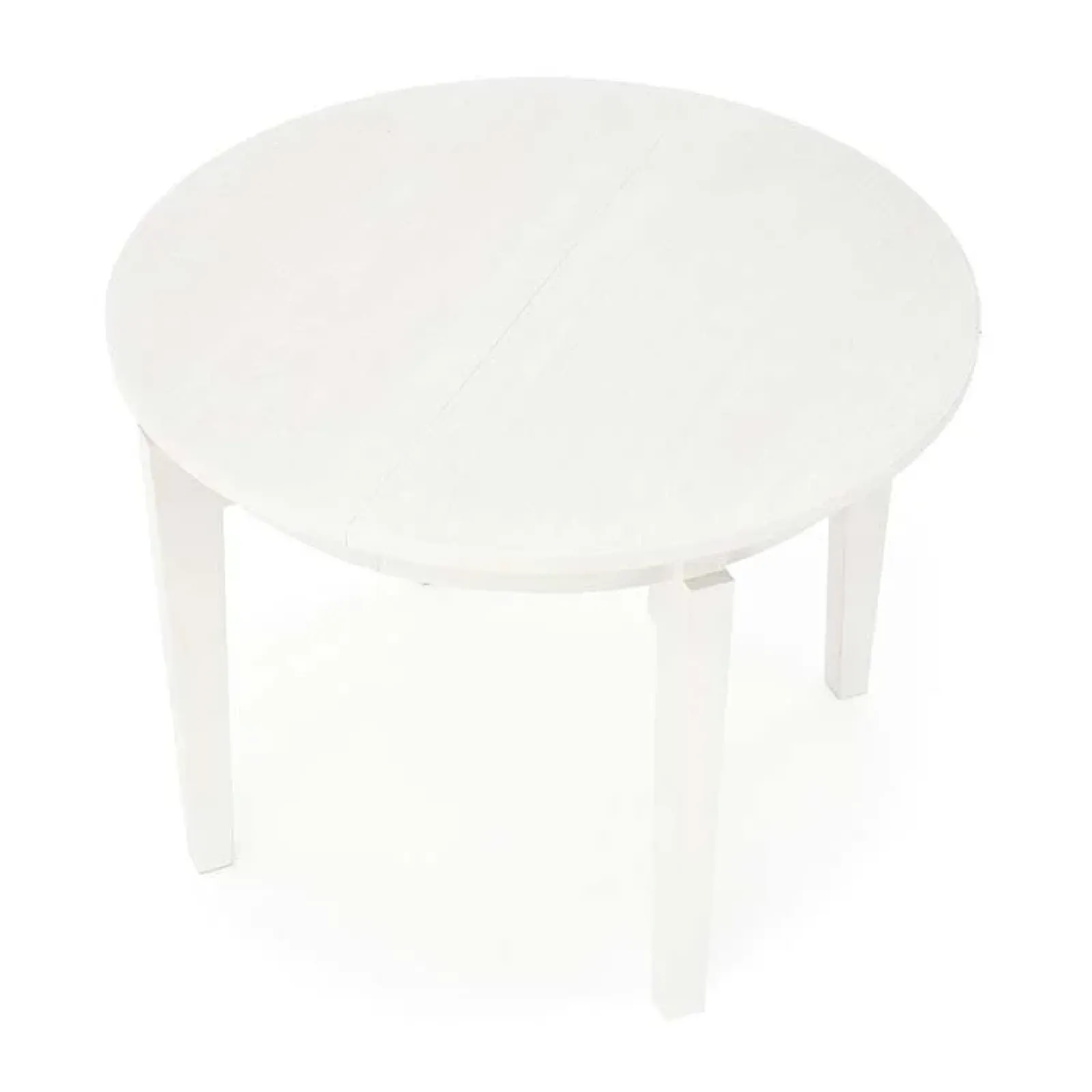 Garnero Arredamenti Tavoli Rotondi|Tavoli Da Pranzo-Tavolo allungabile 100/200cm rotondo moderno bianco Robin