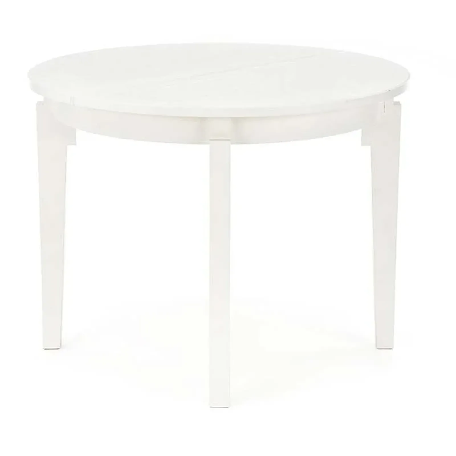 Garnero Arredamenti Tavoli Rotondi|Tavoli Da Pranzo-Tavolo allungabile 100/200cm rotondo moderno bianco Robin