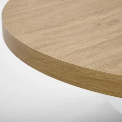 Garnero Arredamenti Tavoli Rotondi|Tavoli Da Pranzo-Tavolo allungabile 100/250cm rotondo rovere dorato bianco Sarajevo