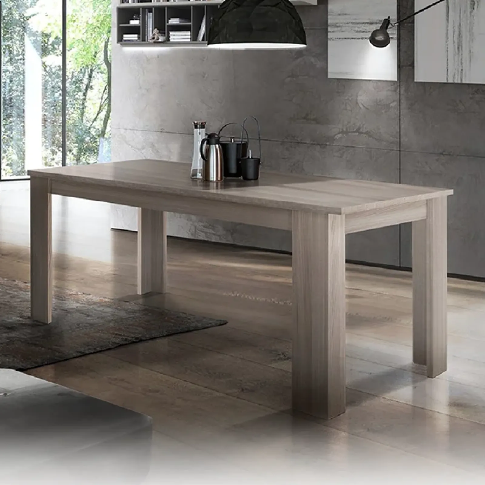 Garnero Arredamenti Tavoli Da Pranzo|Tavoli Allungabili-Tavolo allungabile 160-210cm Zenzero Rovere