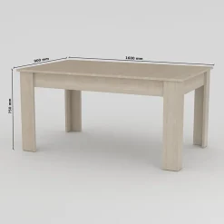 Garnero Arredamenti Tavoli Da Pranzo|Tavoli Allungabili-Tavolo allungabile 160-210cm Zenzero Rovere