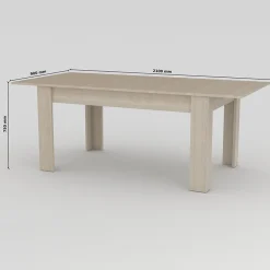 Garnero Arredamenti Tavoli Da Pranzo|Tavoli Allungabili-Tavolo allungabile 160-210cm Zenzero Rovere