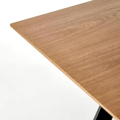 Garnero Arredamenti Tavoli In Legno|Tavoli Da Pranzo-Tavolo allungabile 160/200cm rovere naturale acciaio nero Cornet