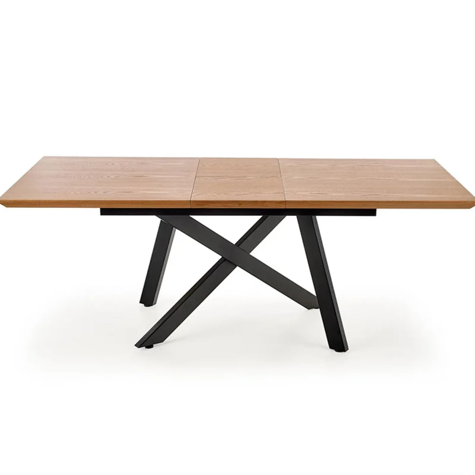 Garnero Arredamenti Tavoli In Legno|Tavoli Da Pranzo-Tavolo allungabile 160/200cm rovere naturale acciaio nero Cornet