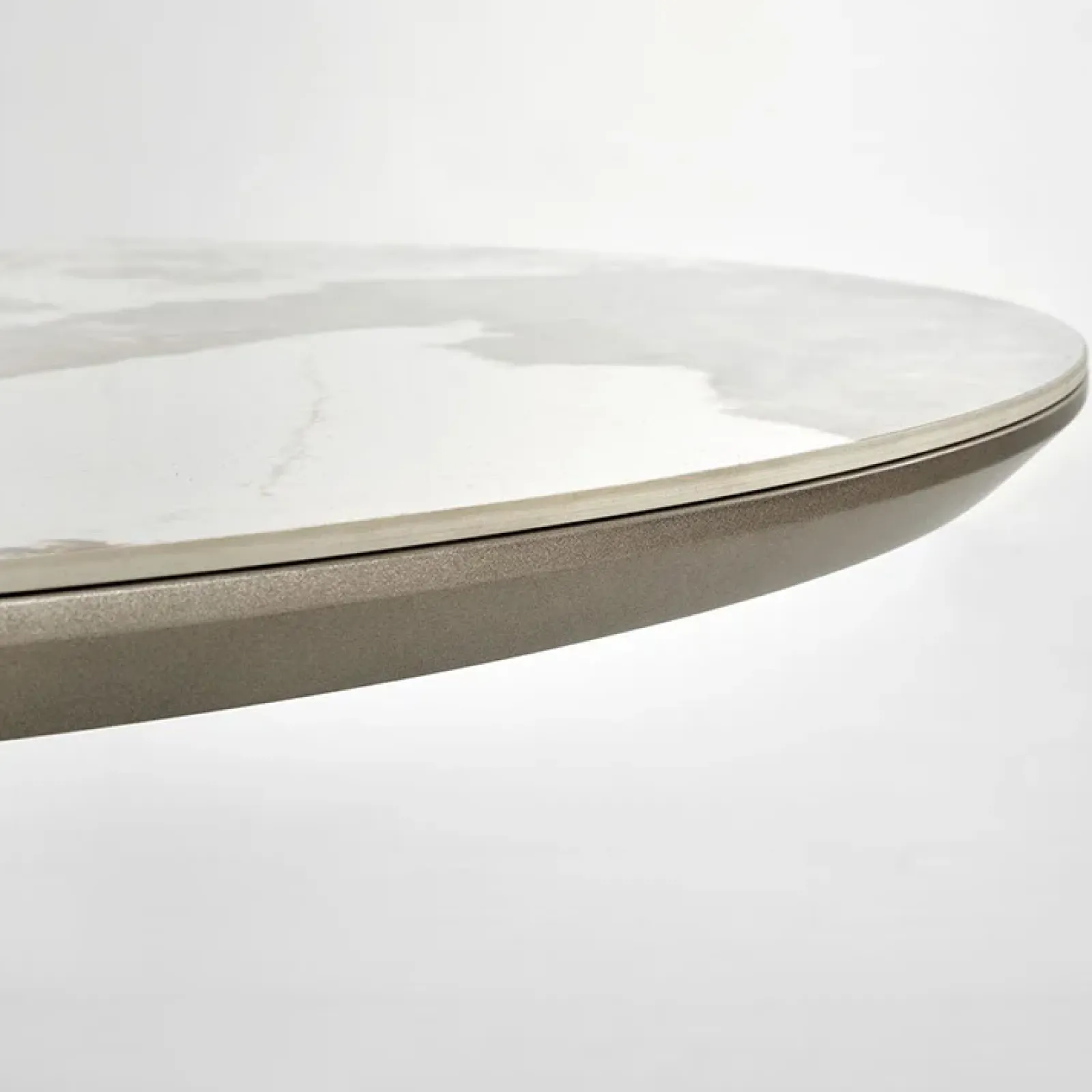 Garnero Arredamenti Tavoli Laccati|Tavoli Da Pranzo-Tavolo allungabile da pranzo 160/200cm marmo bianco beige Iolanda