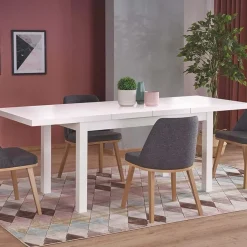 Garnero Arredamenti Tavoli In Legno|Tavoli Da Pranzo-Tavolo allungabile da pranzo 140/220cm Ace Bianco