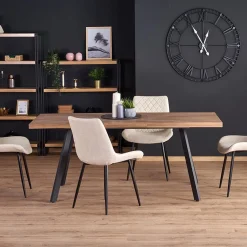 Garnero Arredamenti Tavoli Da Pranzo|Tavoli Allungabili-Tavolo allungabile da sala 160/220cm noce nero Antinori