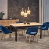 Garnero Arredamenti Tavoli Da Pranzo|Tavoli Allungabili-Tavolo allungabile industrial 160/228cm rovere nero Florian