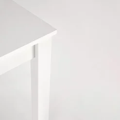 Garnero Arredamenti Tavoli In Legno|Tavoli Da Pranzo-Tavolo allungabile moderno 100/135cm bianco Astana Bianco Opaco