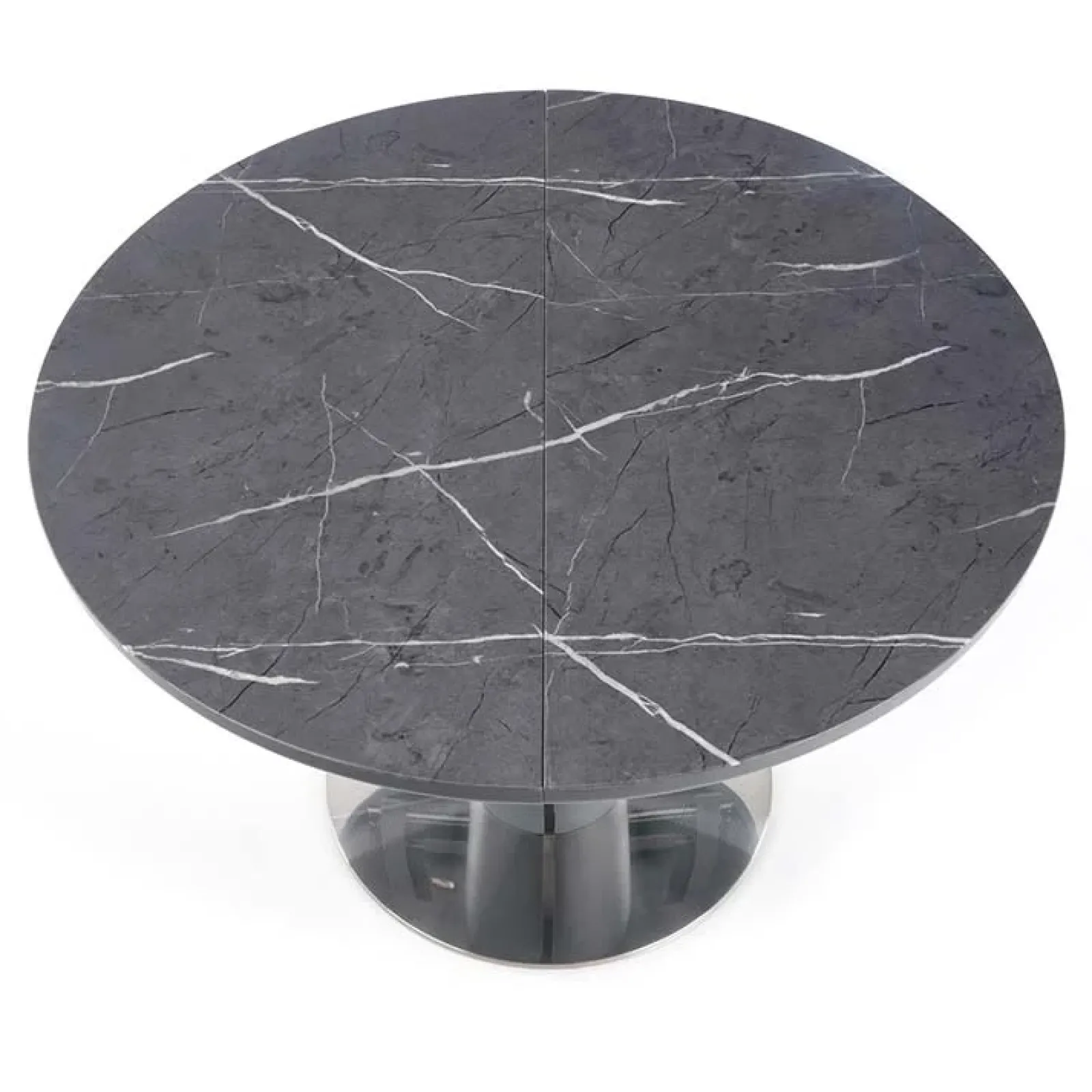 Garnero Arredamenti Tavoli Da Pranzo|Tavoli Allungabili-Tavolo allungabile moderno 120/160cm marmo grigio Donald