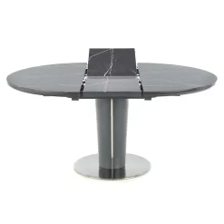 Garnero Arredamenti Tavoli Da Pranzo|Tavoli Allungabili-Tavolo allungabile moderno 120/160cm marmo grigio Donald