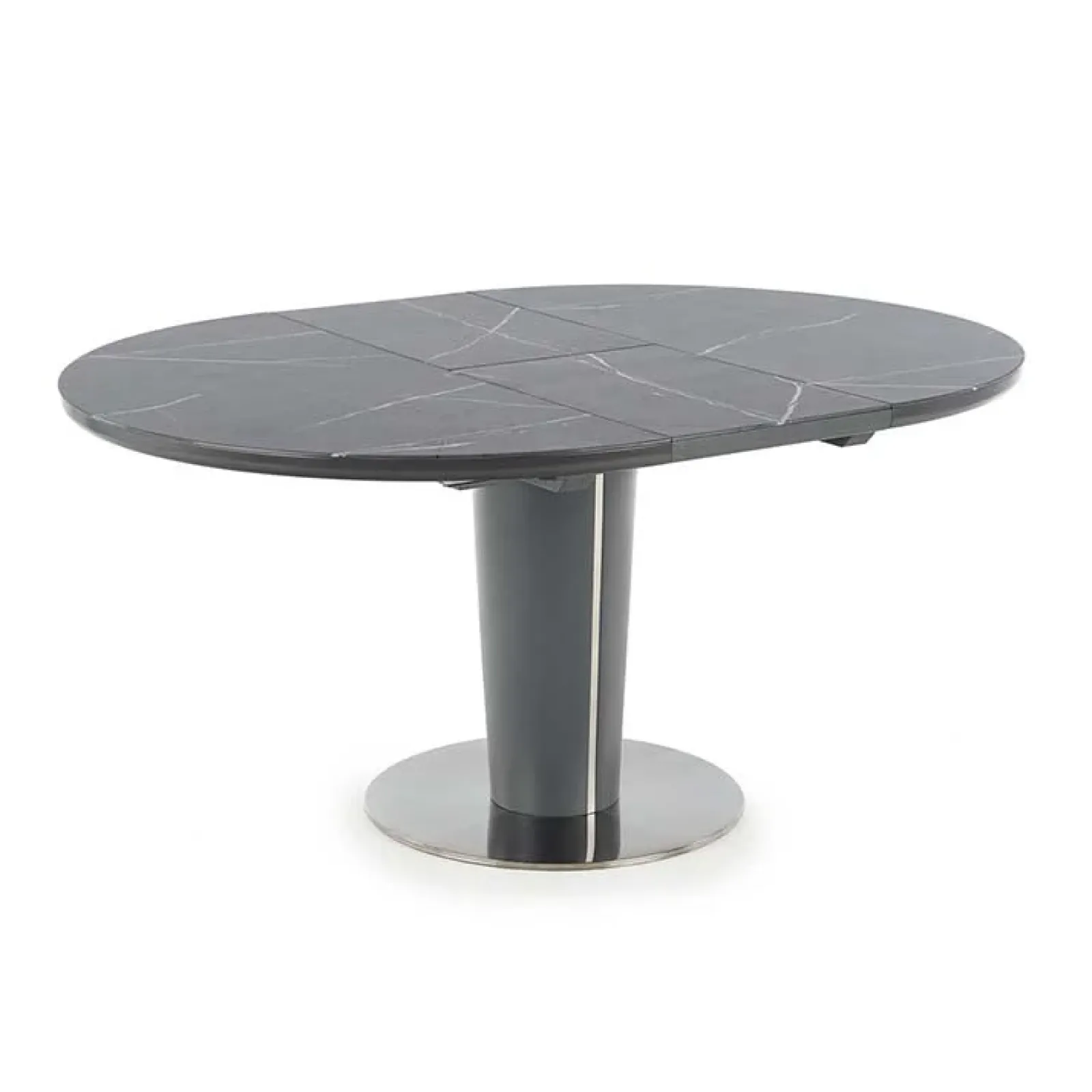 Garnero Arredamenti Tavoli Da Pranzo|Tavoli Allungabili-Tavolo allungabile moderno 120/160cm marmo grigio Donald