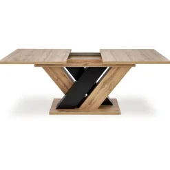 Garnero Arredamenti Tavoli In Legno|Tavoli Da Pranzo-Tavolo allungabile moderno 160/200cm rovere nero Wolly