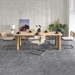 Garnero Arredamenti Tavoli Da Pranzo|Tavoli Allungabili-Tavolo allungabile moderno 160/240cm rovere Erevan