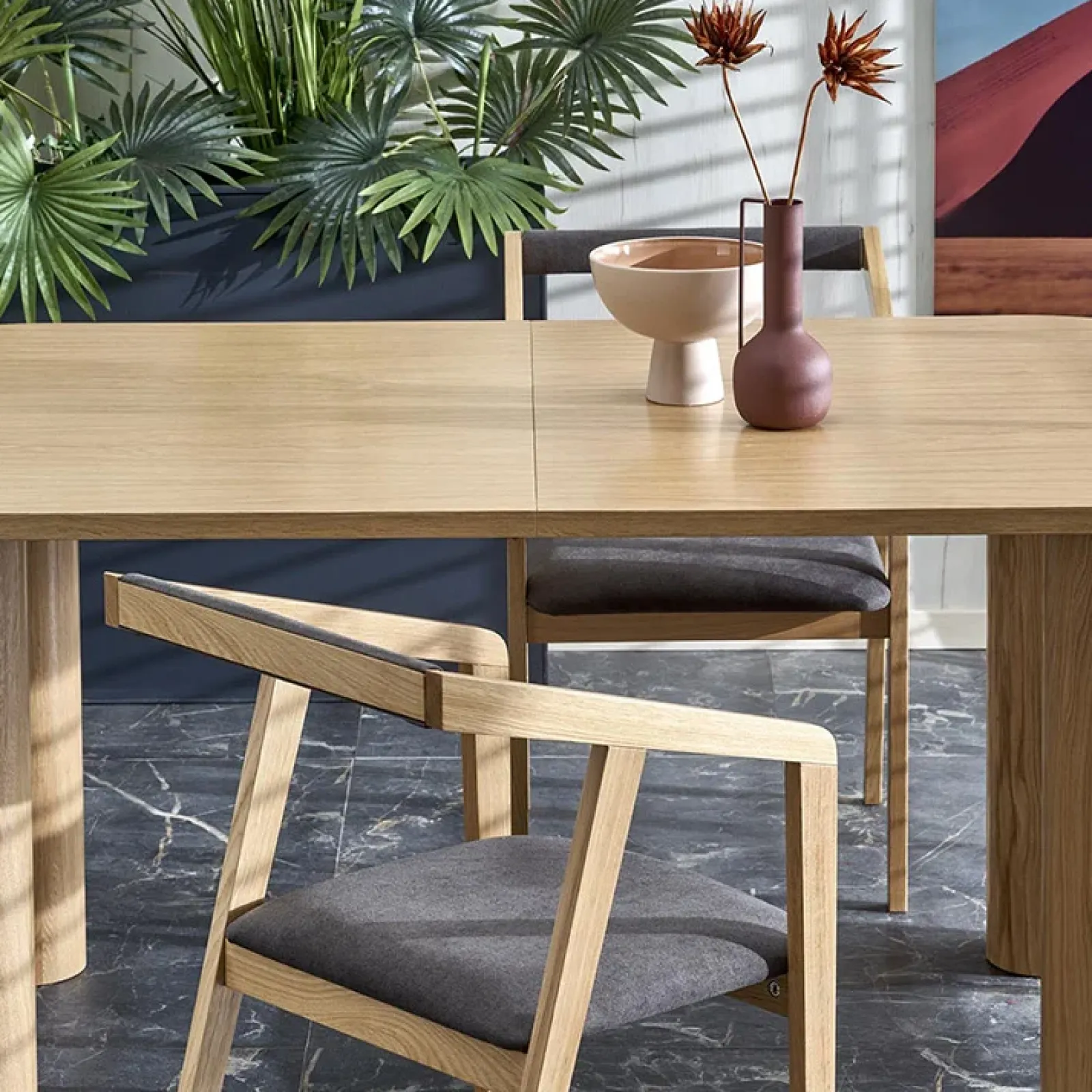 Garnero Arredamenti Tavoli Da Pranzo|Tavoli Allungabili-Tavolo allungabile moderno 160/240cm rovere Erevan