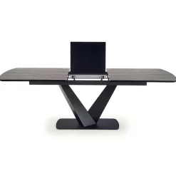 Garnero Arredamenti Tavoli Da Pranzo|Tavoli Allungabili-Tavolo allungabile moderno 180/230cm grigio scuro nero Zara