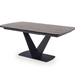 Garnero Arredamenti Tavoli Da Pranzo|Tavoli Allungabili-Tavolo allungabile moderno 180/230cm grigio scuro nero Zara
