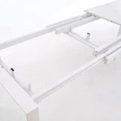 Garnero Arredamenti Tavoli Da Pranzo|Tavoli Allungabili-Tavolo allungabile moderno 130/250cm bianco lucido Falco Gihome®