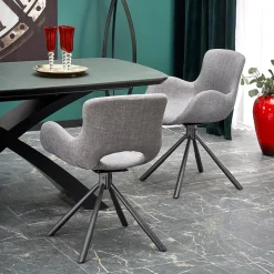 Garnero Arredamenti Tavoli Da Pranzo|Tavoli Allungabili-Tavolo allungabile moderno 180/220cm grigio scuro nero Borgia
