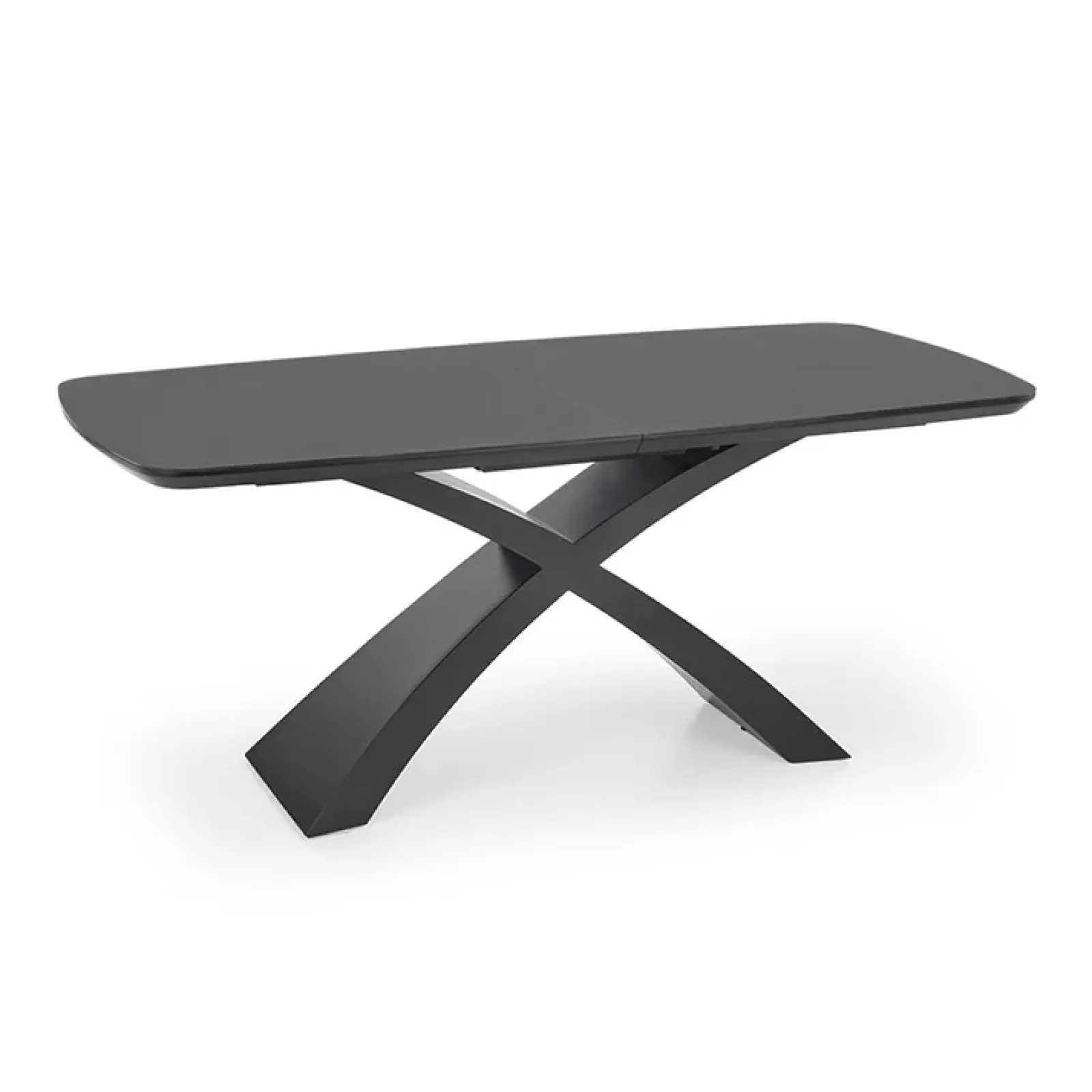 Garnero Arredamenti Tavoli Da Pranzo|Tavoli Allungabili-Tavolo allungabile moderno 180/220cm grigio scuro nero Borgia