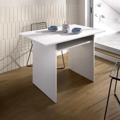 Garnero Arredamenti Tavoli Da Cucina|Tavoli Da Pranzo-Tavolo allungabile 111x33-66cm bianco Garcia