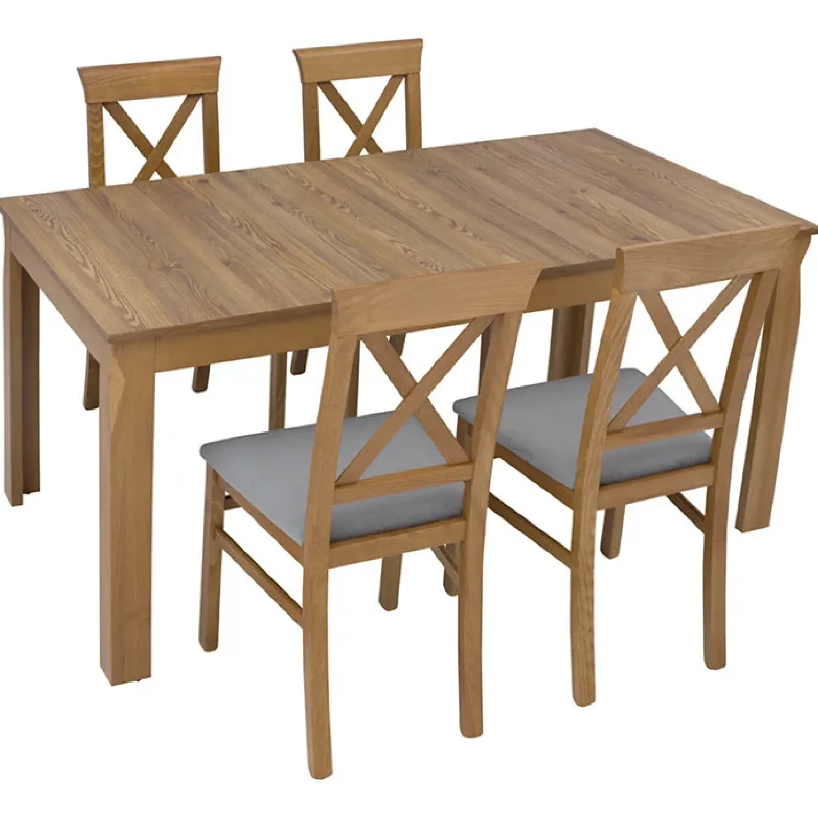 Garnero Arredamenti Tavoli In Legno|Tavoli Da Pranzo-Tavolo allungabile 160/200x76cm rovere scuro Lucca