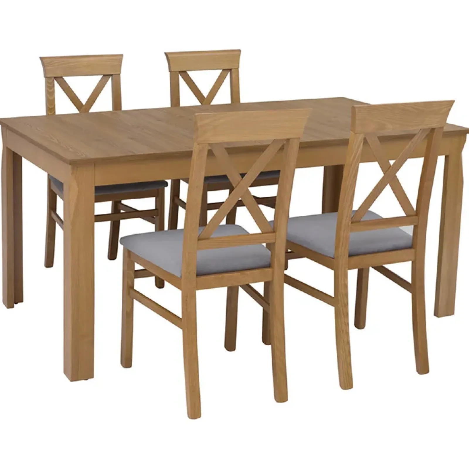 Garnero Arredamenti Tavoli In Legno|Tavoli Da Pranzo-Tavolo allungabile 160/200x76cm rovere scuro Lucca