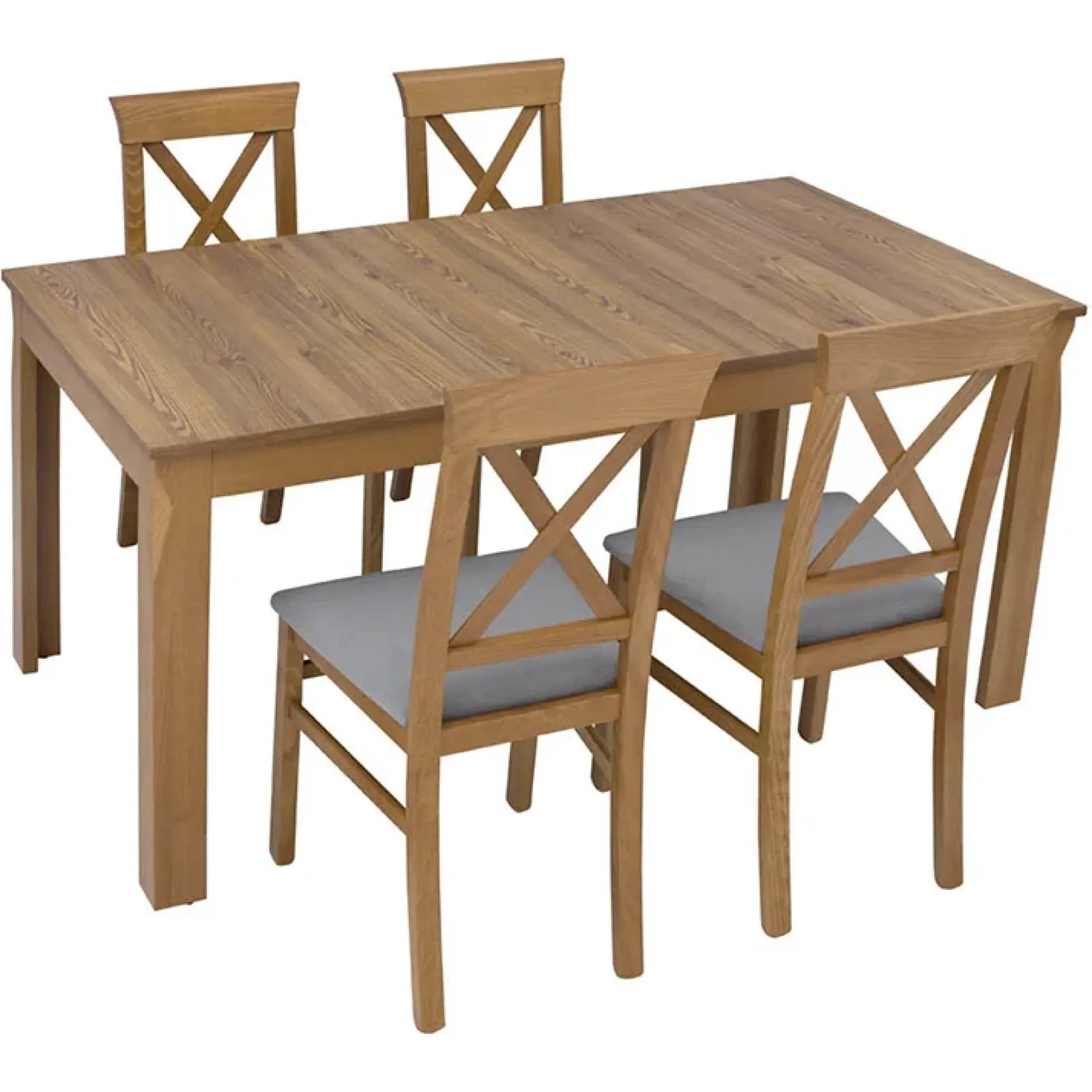 Garnero Arredamenti Tavoli In Legno|Tavoli Da Pranzo-Tavolo allungabile 160/200x76cm rovere scuro Lucca