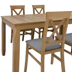 Garnero Arredamenti Tavoli In Legno|Tavoli Da Pranzo-Tavolo allungabile 160/200x76cm rovere scuro Lucca