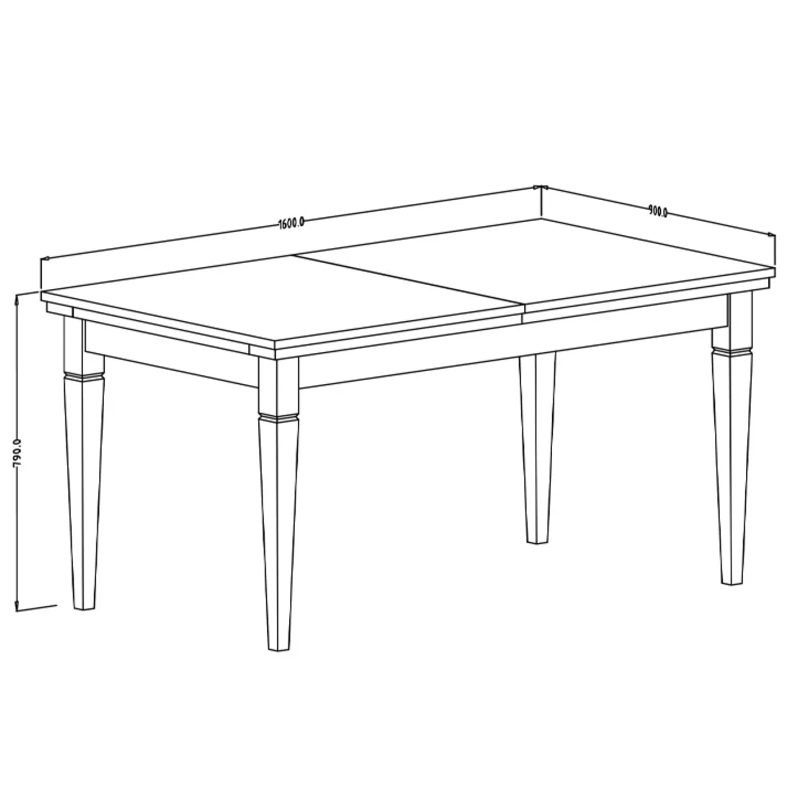 Garnero Arredamenti Tavoli In Legno|Tavoli Da Pranzo-Tavolo 160/200/240cm allungabile rovere Texel Bianco Frassinato