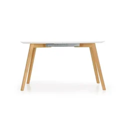 Garnero Arredamenti Tavoli Da Pranzo|Tavoli Allungabili-Tavolo 160/200cm allungabile bianco opaco rovere Giove Gihome®