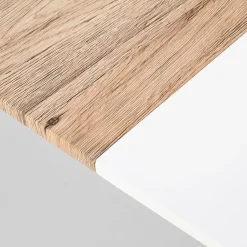 Garnero Arredamenti Tavoli Da Pranzo|Tavoli Allungabili-Tavolo 160/200cm allungabile bianco opaco rovere Giove Gihome®