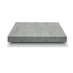 Garnero Arredamenti Tavoli Da Pranzo|Tavoli Allungabili-Tavolo 160/250cm allungabile grigio cemento gambe in antracite Hildago