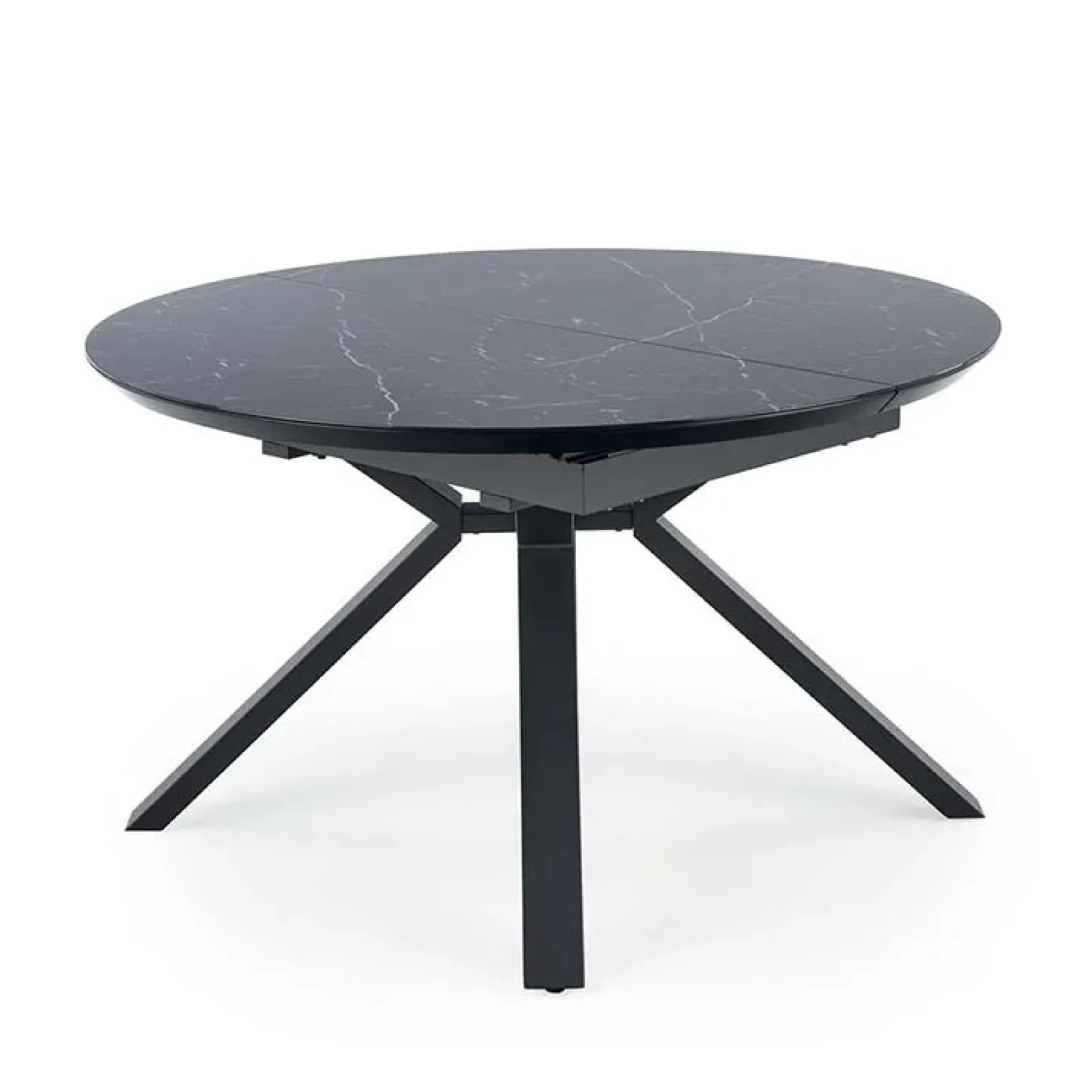 Garnero Arredamenti Tavoli Da Pranzo|Tavoli Allungabili-Tavolo 130/180cm allungabile moderno marmo nero Aspen