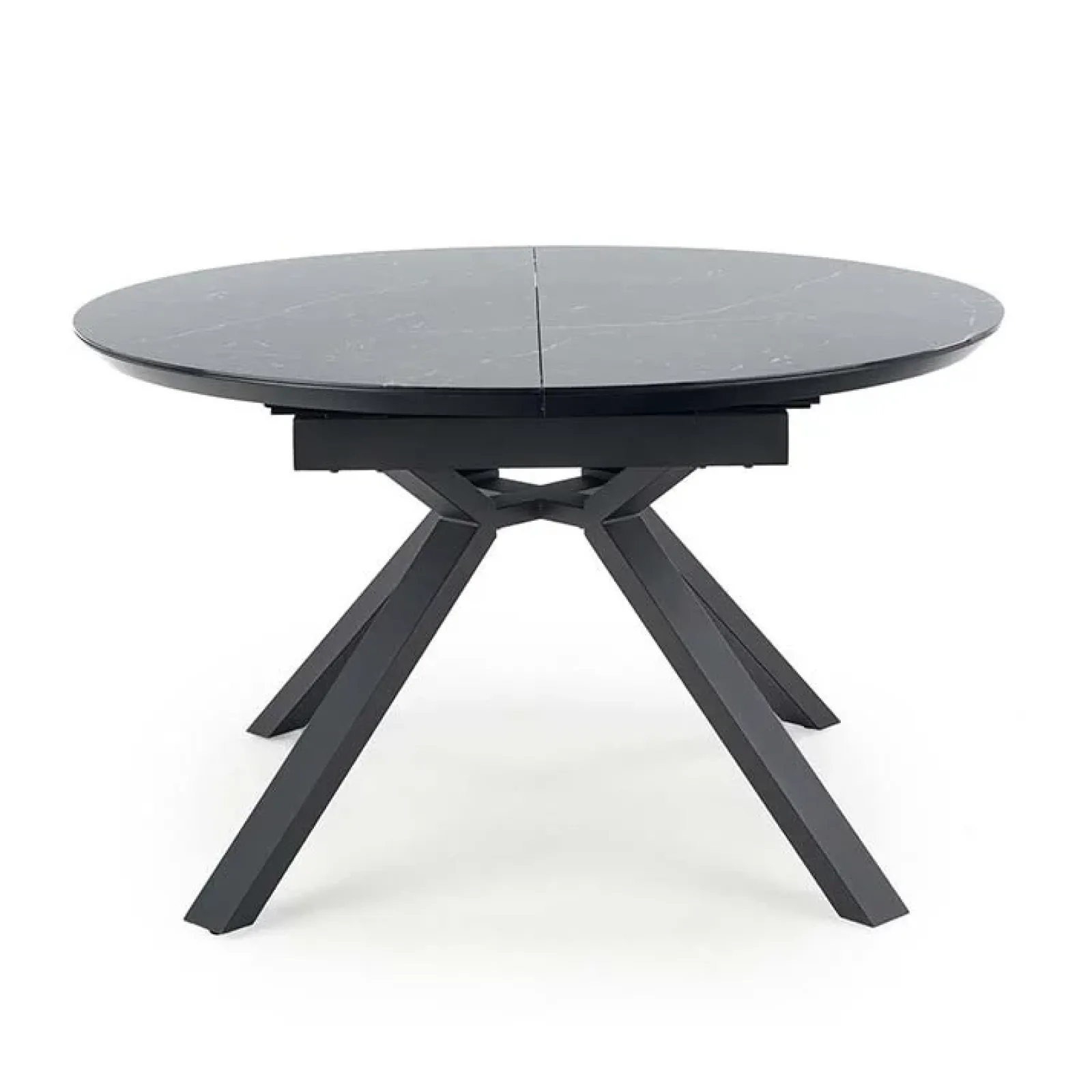 Garnero Arredamenti Tavoli Da Pranzo|Tavoli Allungabili-Tavolo 130/180cm allungabile moderno marmo nero Aspen