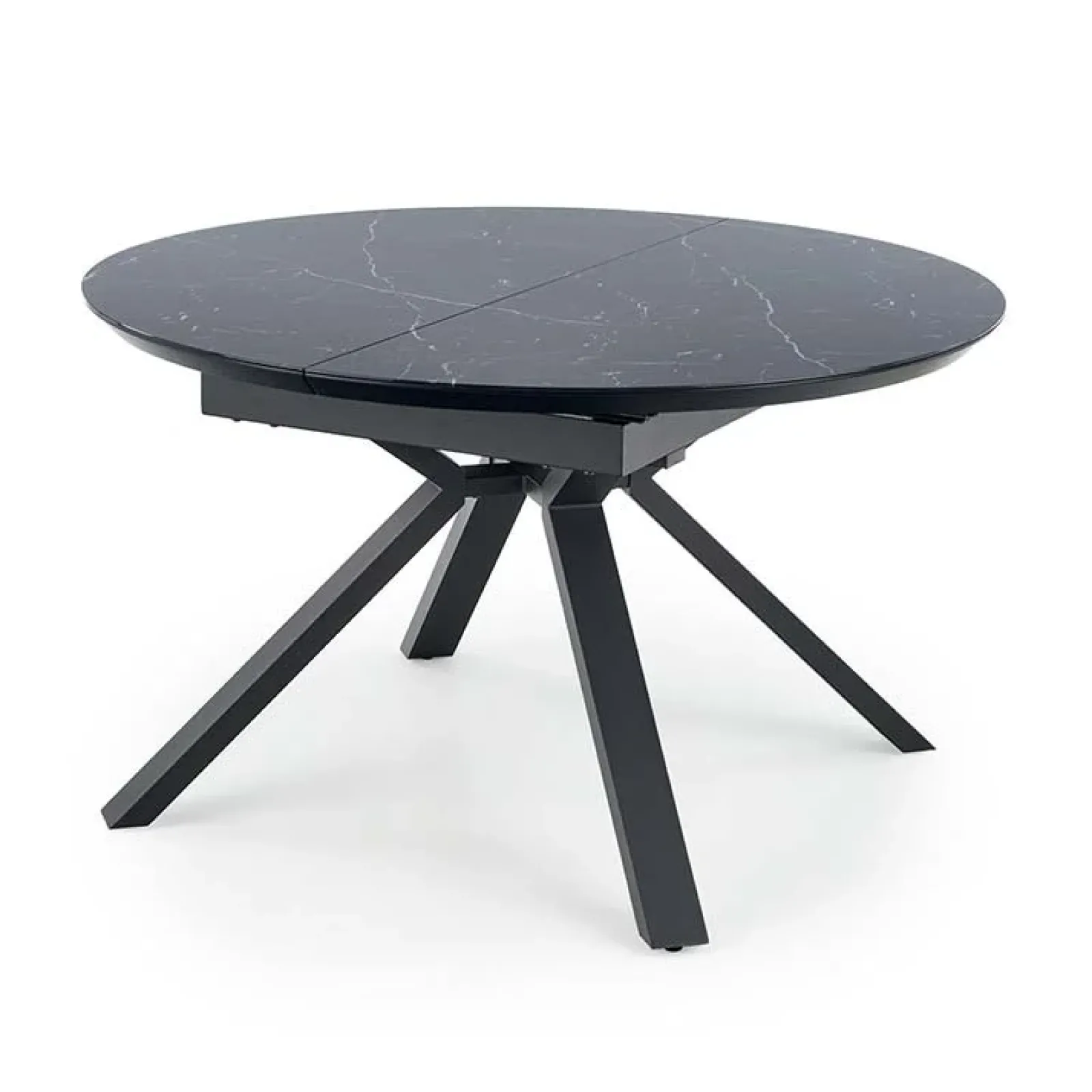 Garnero Arredamenti Tavoli Da Pranzo|Tavoli Allungabili-Tavolo 130/180cm allungabile moderno marmo nero Aspen