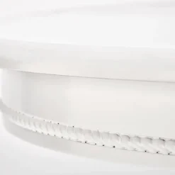 Garnero Arredamenti Tavoli In Legno|Tavoli Da Pranzo-Tavolo 90/124cm allungabile rotondo moderno bianco Circle Bianco Opaco