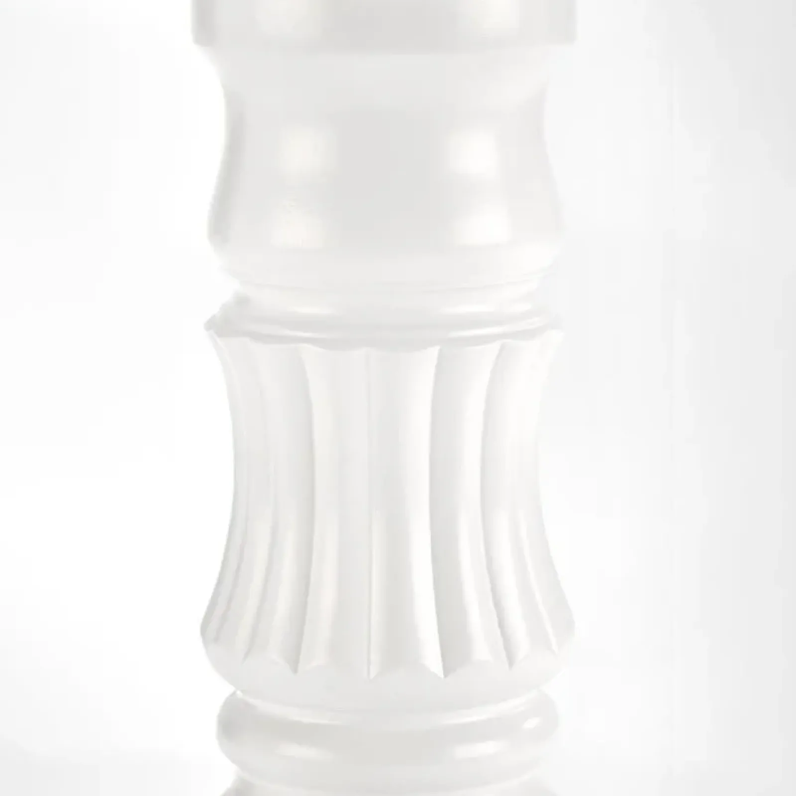 Garnero Arredamenti Tavoli In Legno|Tavoli Da Pranzo-Tavolo 90/124cm allungabile rotondo moderno bianco Circle Bianco Opaco