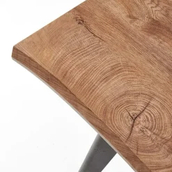 Garnero Arredamenti Tavoli In Legno|Tavoli Da Pranzo-Tavolo 150/210cm allungabile rovere naturale nero Locarno