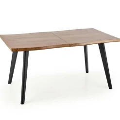Garnero Arredamenti Tavoli In Legno|Tavoli Da Pranzo-Tavolo 150/210cm allungabile rovere naturale nero Locarno