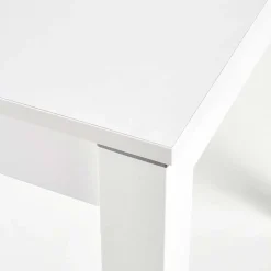 Garnero Arredamenti Tavoli Da Pranzo|Tavoli Allungabili-Tavolo 118/158cm allungabile salvaspazio moderno bianco Iceberg Bianco Opaco