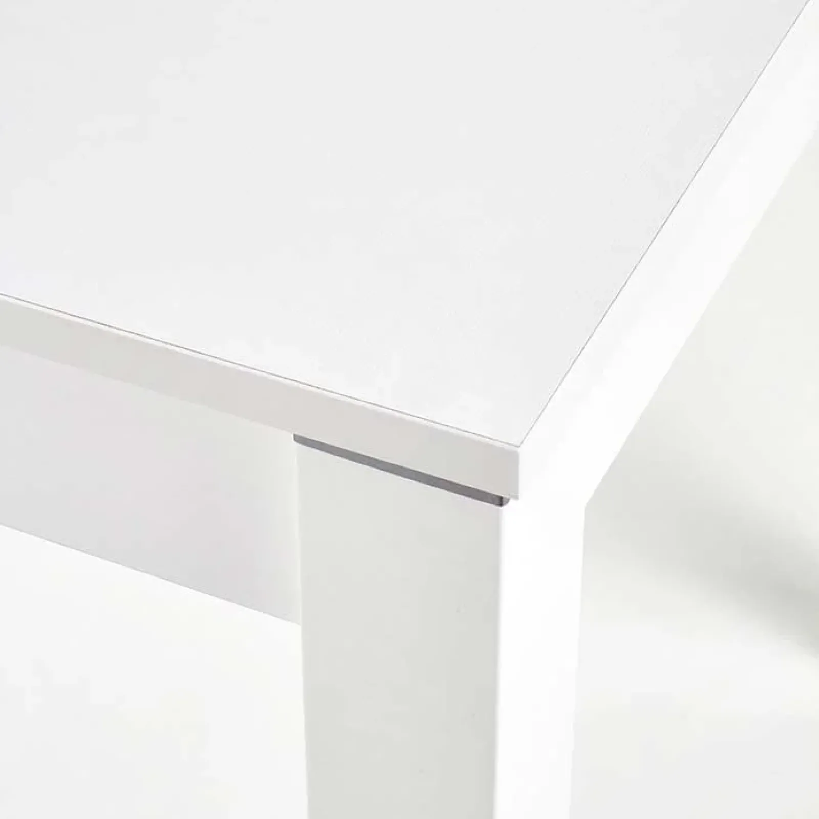 Garnero Arredamenti Tavoli Da Pranzo|Tavoli Allungabili-Tavolo 118/158cm allungabile salvaspazio moderno bianco Iceberg Bianco Opaco