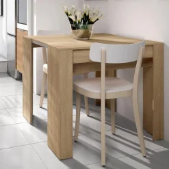 Garnero Arredamenti Consolle Allungabili|Consolle Allungabile-Tavolo 51/237cm consolle allungabile moderno rovere chiaro Venere